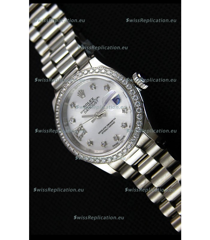 Rolex Datejust Ladies Star Diamonds Markers Swiss Watch CAL.2236 Movement 1:1 Mirror Replica
