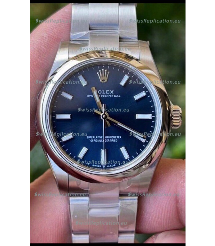 Rolex Oyster Perpetual REF#277200 31MM Swiss Movement Swiss Replica Blue Dial 904L Steel 1:1 Mirror Replica Watch