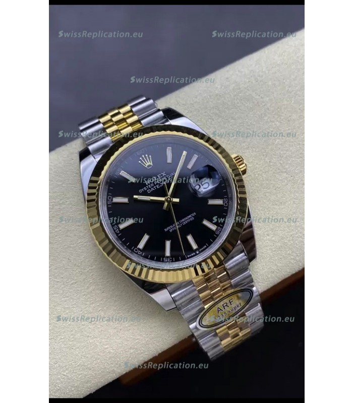 Rolex Datejust M126333 41MM ETA3235 72 Hours Power Black Dial Jubilee 1:1 Mirror Replica Yellow Gold 904L Steel