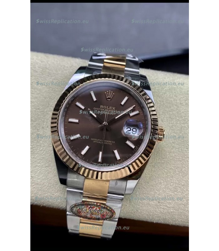 Rolex Datejust 126331 41MM ETA 3235 Swiss 1:1 Mirror Replica Watch in Rose Gold 904L Steel