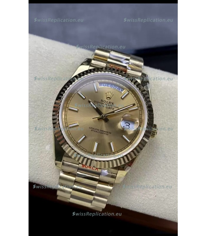Rolex Day Date Presidential 18K Rose Gold Watch 40MM - Gold Dial 1:1 Mirror Quality