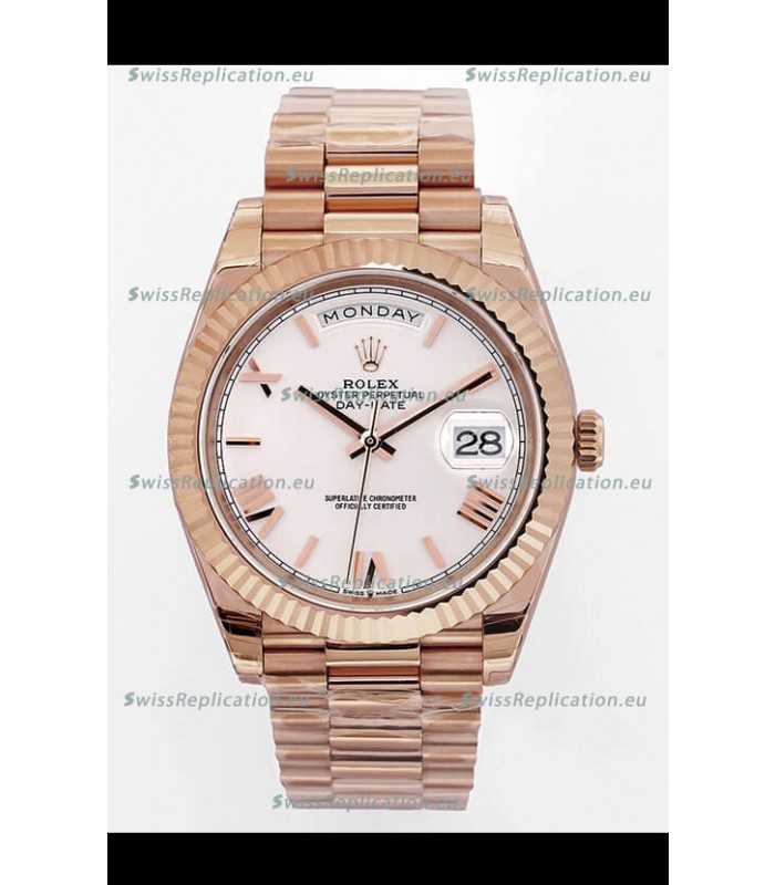 Rolex Day Date Presidential 18K Rose Gold Watch 40MM - Olive Green Dial 1:1 Mirror Quality
