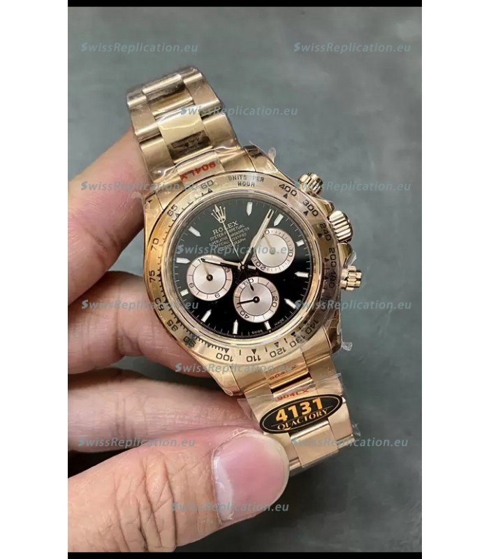Rolex Daytona REF.126505 Cal 4131 1:1 Swiss Replica Watch - 904L Steel Rose Gold 