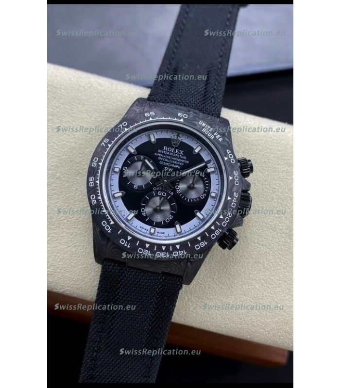 Rolex Daytona DiW All Black Edition Watch - Forged Cabon Casing 1:1 Mirror Replica
