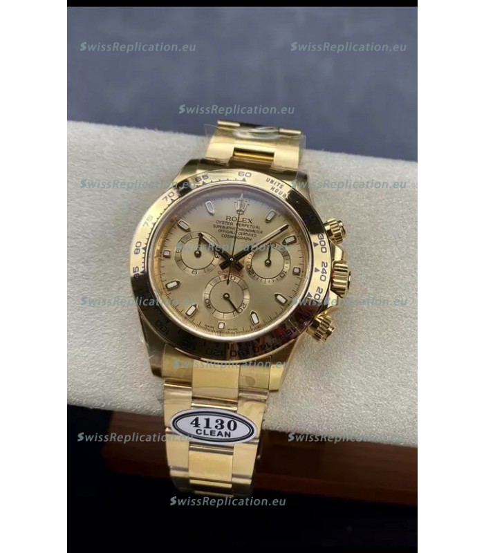 Rolex Cosmograph Daytona 116508 Yellow Gold Original Cal.4130 Movement - Improved Ultimate 904L Steel Watch