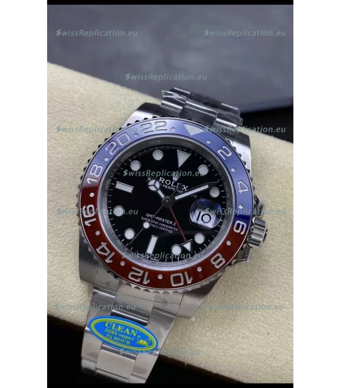 Rolex GMT Masters II m126710BLRO PEPSI Cal.3285 Movement Swiss Replica - Ultimate 904L Steel Watch