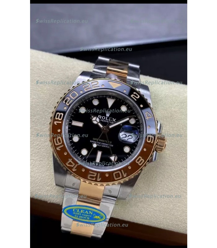 Rolex GMT Masters II M126711CHNR-0002 Everose Two Tone Gold Swiss Replica 1:1 Mirror Watch
