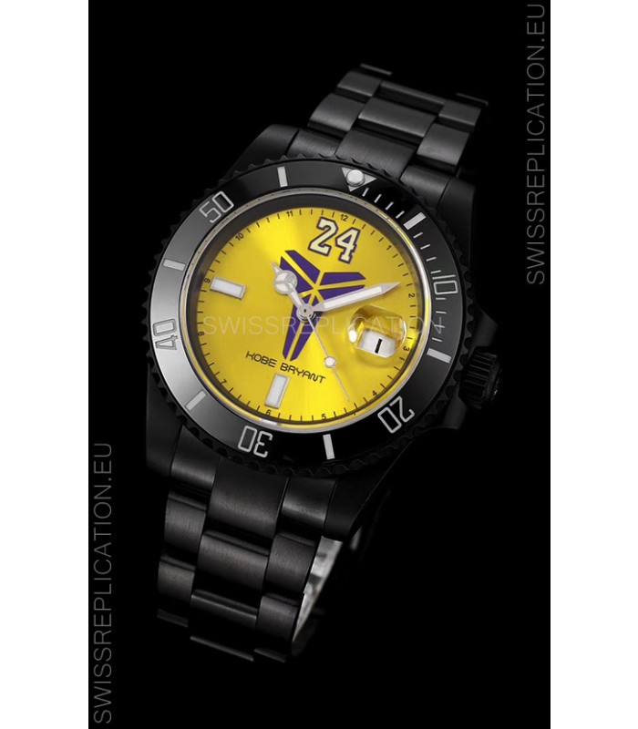 Rolex Submariner Swiss Kobe Bryant Edition Swiss Replica Watch in PVD Coated Case