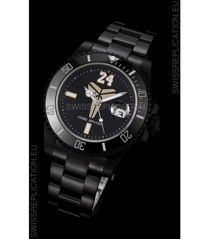 Rolex Submariner Swiss Kobe Bryant Edition Swiss Replica Watch in PVD Coated Case