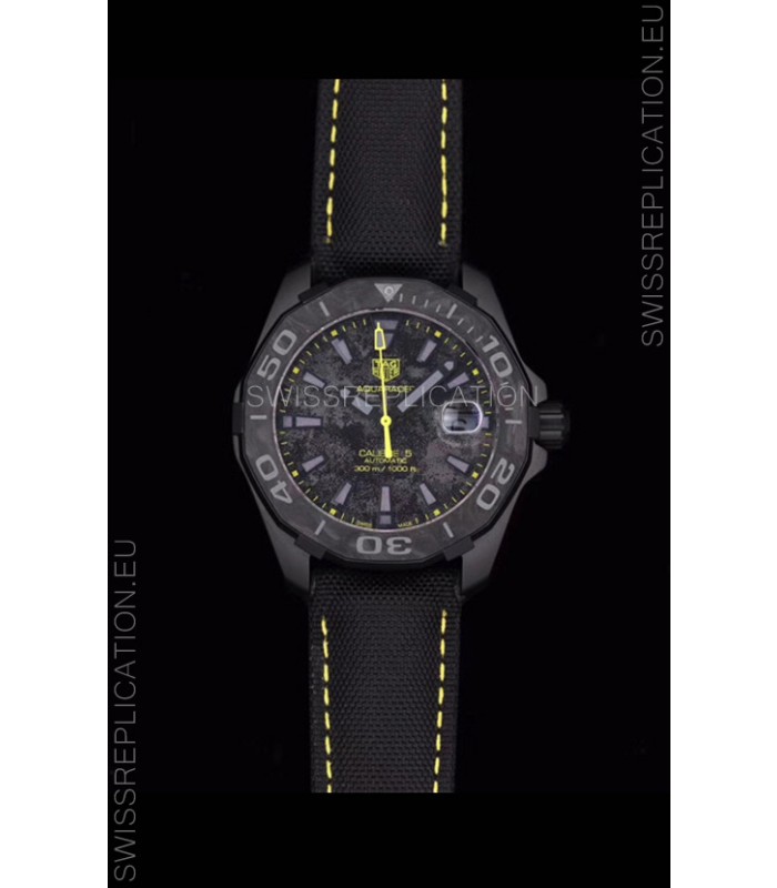 Tag Heuer Aquaracer Calibre 5 Titanium Carbon 41MM 1:1 Mirror Replica Watch 