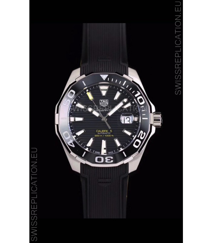 Tag Heuer Aquaracer Calibre 5 1:1 Mirror Replica Watch Black Dial