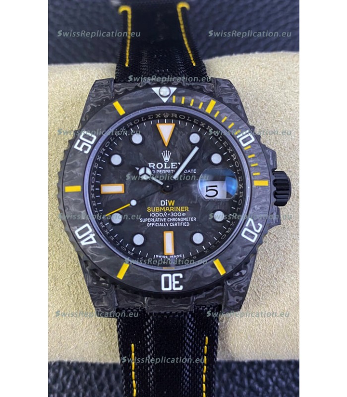 Rolex Submariner DiW Carbon Fiber Edition Swiss Replica Watch - 1:1 Mirror Replica