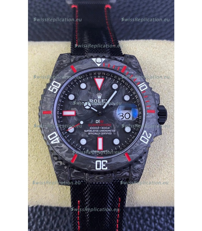 Rolex Submariner DiW Carbon Fiber Edition Swiss Replica Watch - 1:1 Mirror Replica