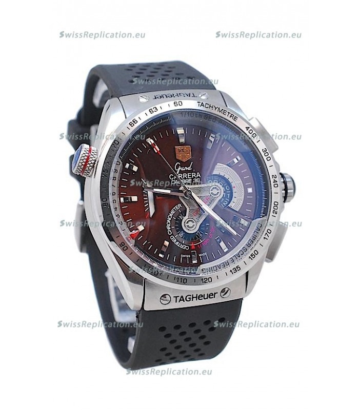 Tag heuer grand carrera rubber strap best sale