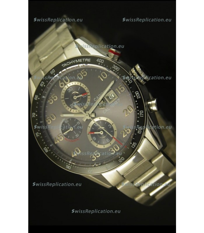 Tag Heuer Carrera Calibre 1887 Grey Dial Watch - 1:1 Mirror Replica 
