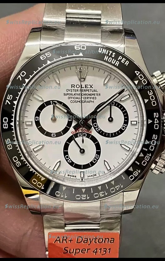 SREPSI202305 980600 Rolex Cosmograph Daytona M126500LN White Dial Original Cal.4131 Movement 904L Steel Watch