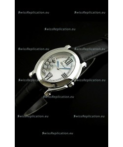 Chopard Happy Sport Swiss Replica Watch in Black Strap