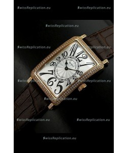 Franck Muller Long Island Japanese Replica Watch in White Dial