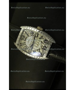 Franck Muller Casablanca Iron Croco Watch in Steel Case