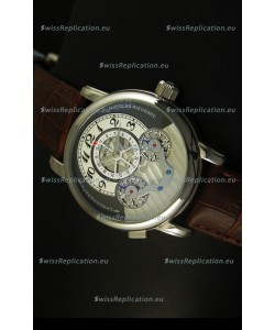 Mont Blanc Nicolas Riessec Stainless Steel Case in Grey Dial