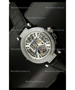 Cartier Ronde De Ladies Replica Watch in Decorated Skeleton Dial