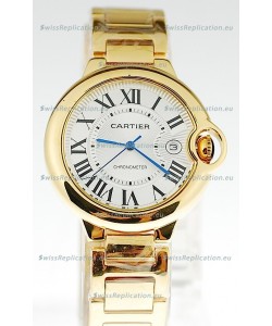 Ballon Bleu De Cartier Japanese Ladies Replica Yellow Gold Watch