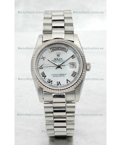 Rolex Day Date Silver Japanese Replica Watch