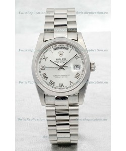 Rolex Day Date Silver Japanese Replica Watch