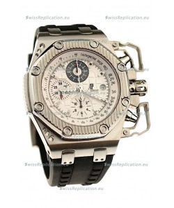Audemars Piguet Royal Oak Offshore Survivor Swiss Chronograph Watch in White Dial