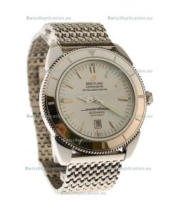Breitling Chronometre Japanese Replica Automatic Watch in White Dial