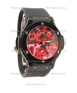 Hublot Big Bang Commando Red Camouflage Japanese Watch