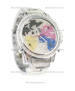 Jacob & Co Diamond Japanese Replica Watch in Multi Color Dial