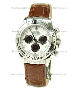 Rolex Daytona Cosmograph Swiss Replica Watch in White Dial