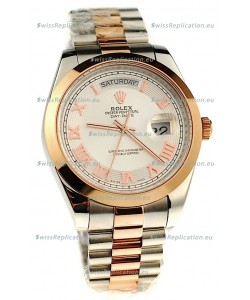 Rolex Day Date Two Tone Japanese Replica Watch 