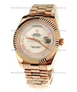 Rolex Day Date Pink Gold Swiss Replica Watch