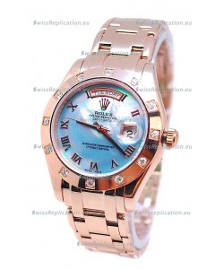Rolex Day Date Blue Mother of Pearl Japanese Replica Watch