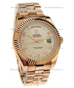 Rolex Day Date Pink Gold Japanese Replica Watch