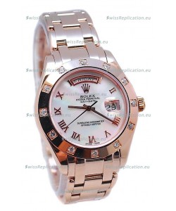 Rolex Day Date White Mother of Pearl Swiss Replica Watch