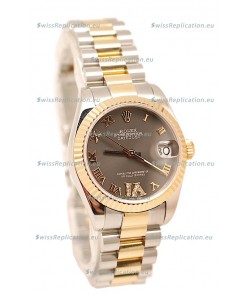 Rolex Oyster Perpetual Datejust Diamonds VI Japanese Replica Watch -36MM