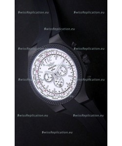 Breitling Bentley PVD Japanese Replica Watch in White Dial