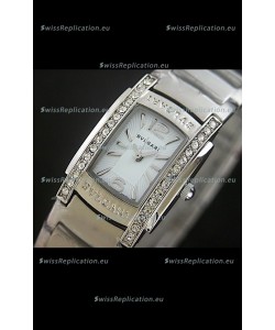 Bvlgari Assioma Japanese Replica Quartz Watch in White Dial
