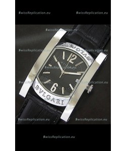 Bvlgari Assioma Japanese Replica Quartz Watch in Black Dial