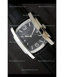 Bvlgari Assioma Japanese Replica Quartz Watch in Black Dial