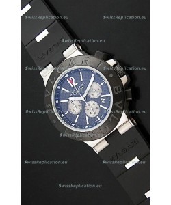 Bvlgari CH35 S Aluminium Japanese Replica Watch in Blue Dial