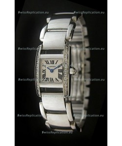 Cartier Tankissime Ladies Replica Watch in White Dial