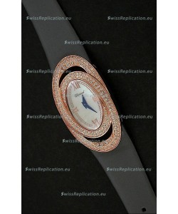 Chopard Xtravagza Swiss Replica Watch in Black Strap