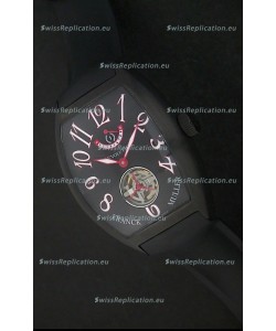 Franck Muller Tourbillon Japanese Replica Watch in Black Dial