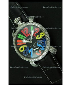 Gaga Milano Italy Manuale Replica Japanese Watch in Colorful Markers