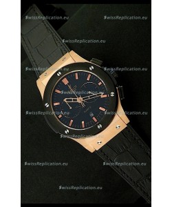Hublot Big Bang Classic Fusion Chrono Quartz Watch with Ceramic Bezel