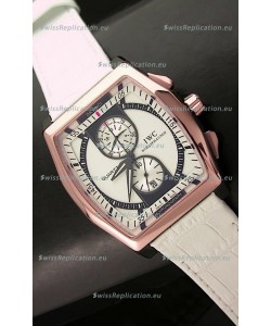 IWC Schaffhausen Japanese Replica Watch in pink Gold Casing